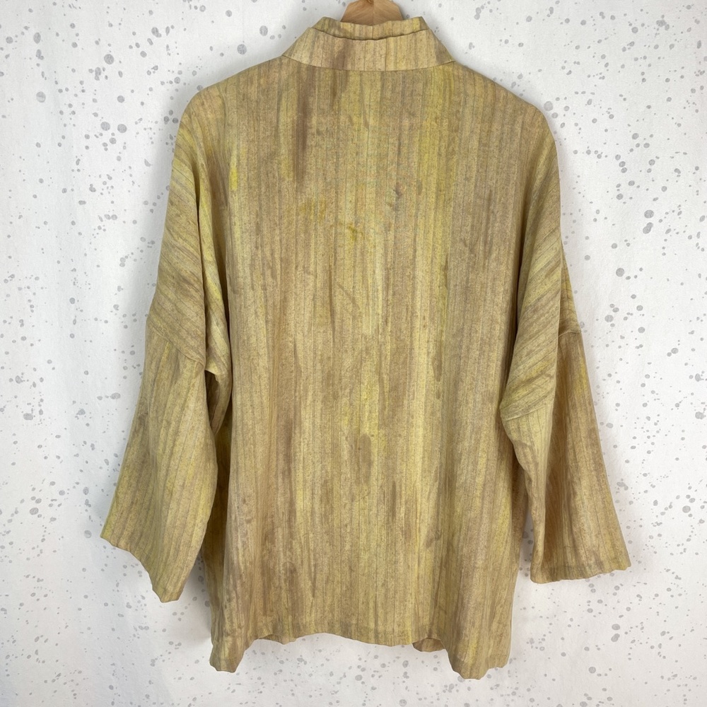 Fridaze Linen Button Front Jacket 0x - image 2